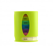 Таблетница органайзер для таблеток FY-8826 на 7 отделений Green