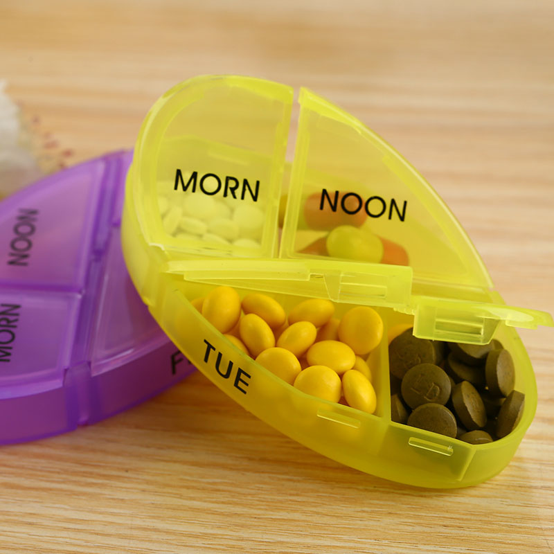 Таблетница органайзер для таблеток FY-8826 на 7 отделений Green