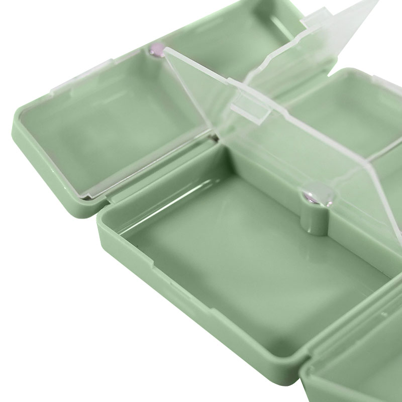 Таблетница органайзер для таблеток FY-8829 на 7 отделений Mint Green