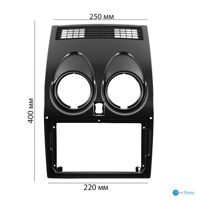 Переходная рамка Nissan Qashqai 2007-2014 (NI 053N) 6359 9" Black