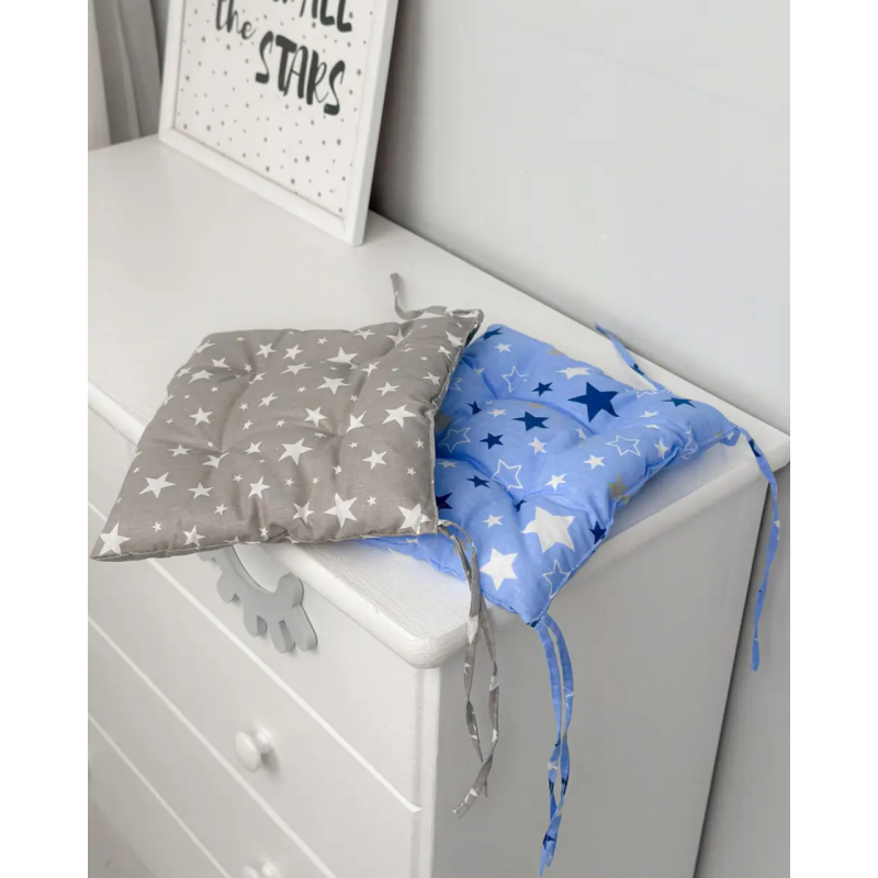 Подушка м'яка для дитячого стільчика 23х28, рожева з короною