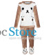Женская тёплая махровая пижама Bear White 2XL