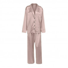 Женский шелковый комплект для дома и сна 2SYCK1315 рукашка и штаны женская пижама атласная Мокко XL
