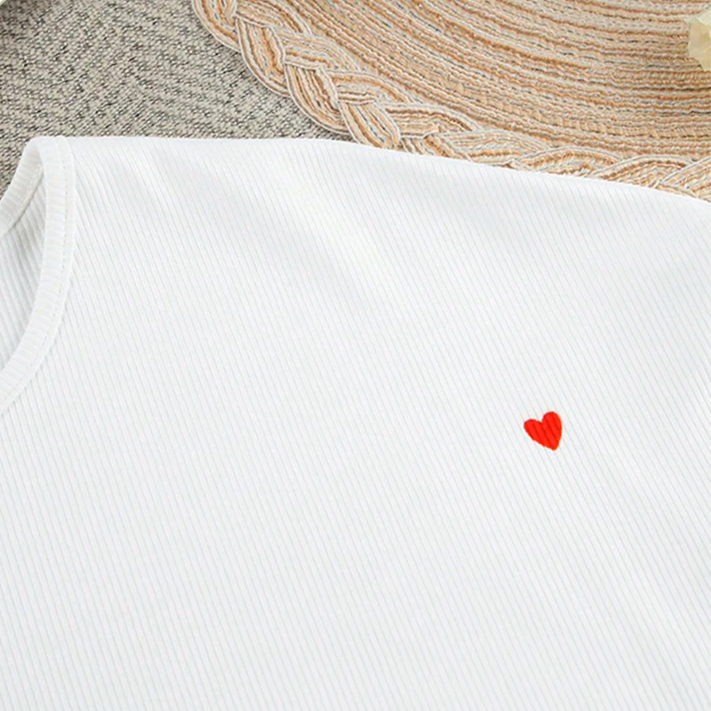 Женский костюм 2ZYCK8006B1 для дома пижама белый с сердечками S