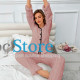 Женская тёплая пижама 5312 Light pink костюм для дома L