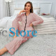 Женская тёплая пижама 5312 Light pink костюм для дома L