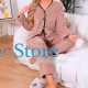 Женская тёплая пижама 5312 Light pink костюм для дома M