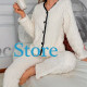 Женская тёплая пижама 5312 White костюм для дома M