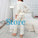Женская тёплая пижама 5312 White костюм для дома S