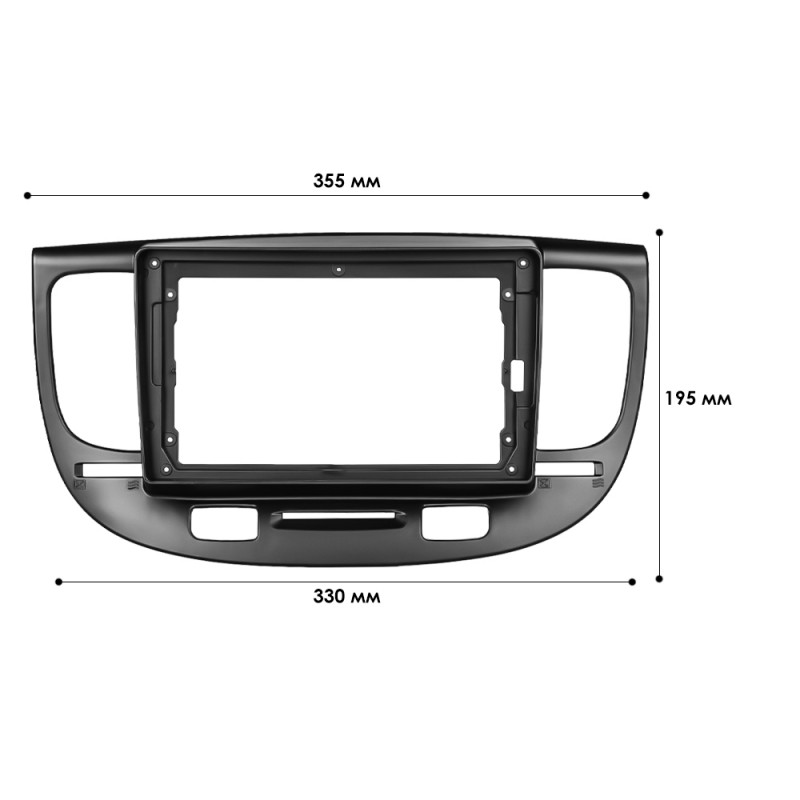 Переходная рамка Kia Rio (JB) 2005-2011 (6455) 9"