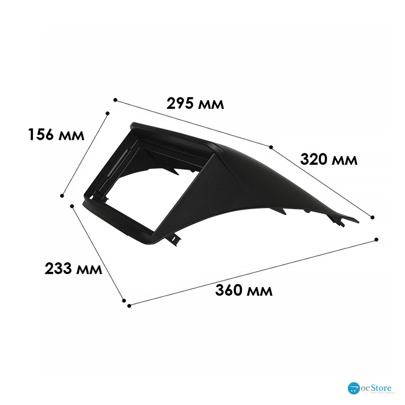 Переходная рамка Mitsubishi L200 2006-2015 Pajero Sport 2008-2015 (MI 050N) 2166 9" Black