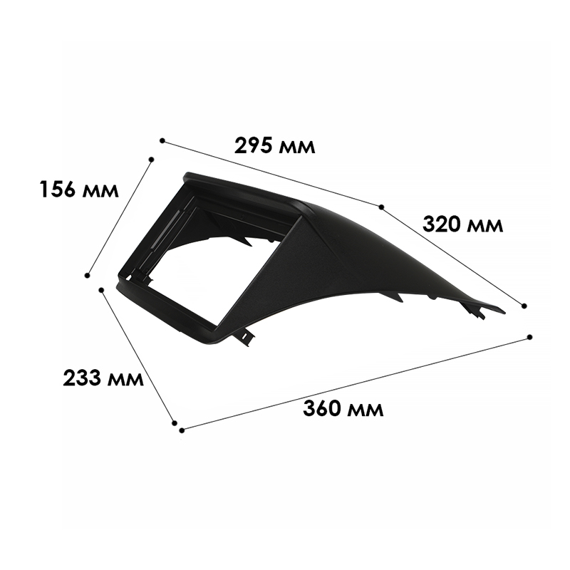 Переходная рамка Mitsubishi L200 2006-2015 Pajero Sport 2008-2015 (MI 050N) 2166 9" Black