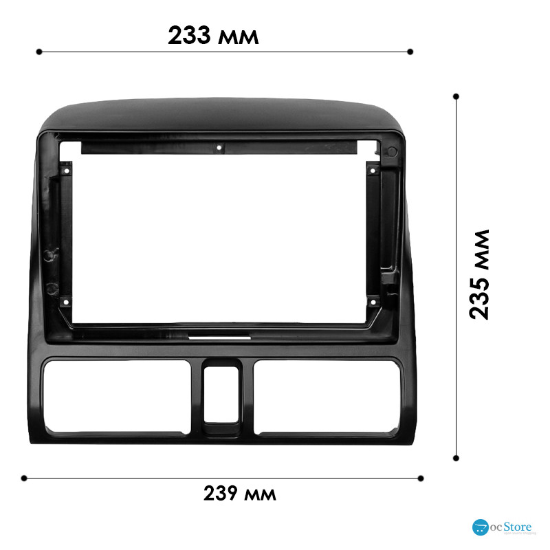 Переходная рамка Honda CRV 2001-2006 (4368) 9" Black