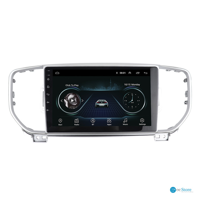 Переходная рамка Kia Sportage 4 2015-2018 9" (TK 0033) Silver