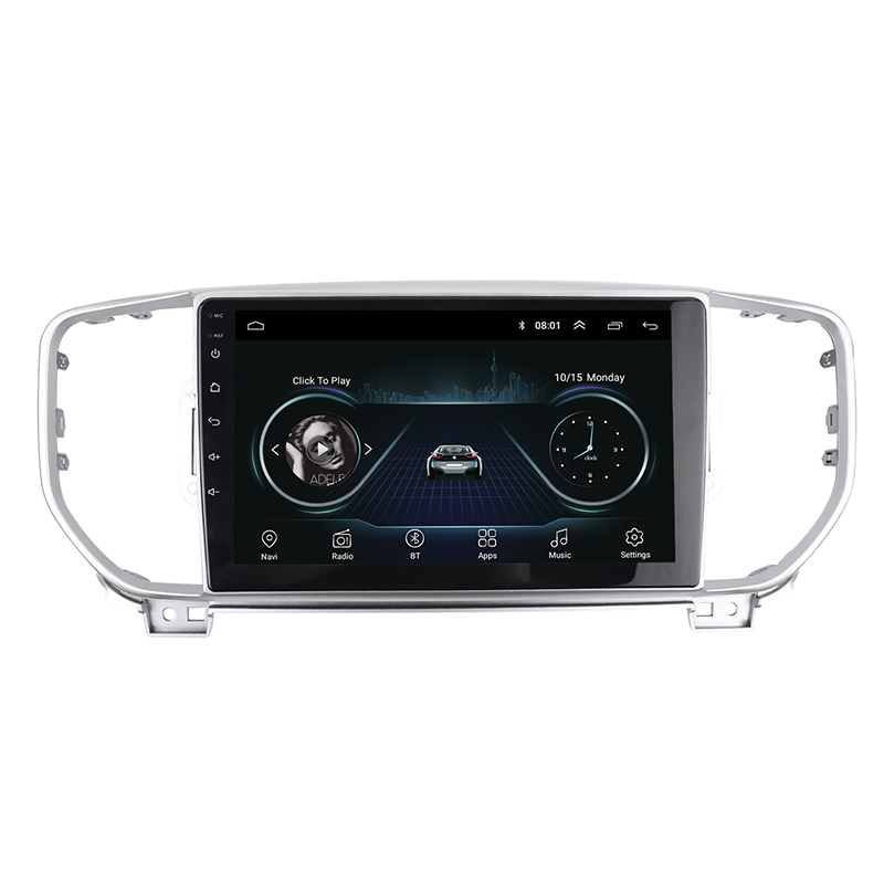 Переходная рамка Kia Sportage 4 2015-2018 9" (TK 0033) Silver