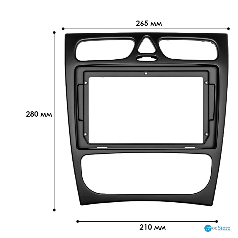 Переходная рамка Mercedes C-klasse (W203) 2000-2004 (5308) 9"