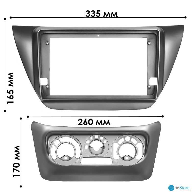 Переходная рамка Mitsubishi Lancer IX 2000-2010 (6624) 9"