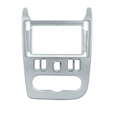 Переходная рамка Renault Dacia Logan 2009-2013 Sandero 2007-2011 Nissan NP200 2009+ Dacia Duster 2010-2013 (RE 021N) 7179 9" Silver