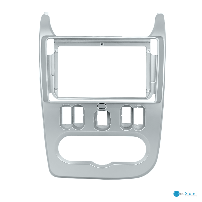 Переходная рамка Renault Dacia Logan 2009-2013 Sandero 2007-2011 Nissan NP200 2009+ Dacia Duster 2010-2013 (RE 021N) 7179 9" Silver