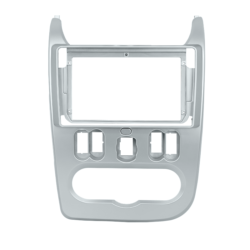 Переходная рамка Renault Dacia Logan 2009-2013 Sandero 2007-2011 Nissan NP200 2009+ Dacia Duster 2010-2013 (RE 021N) 7179 9" Silver