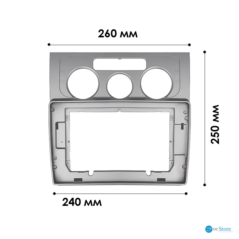 Переходная рамка Volkswagen Touran 2003-2010 (7442) 10.1"