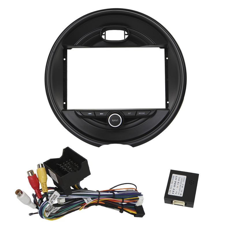 Штатный комплект переходная рамка BMW Mini 2014-2020 + адаптер питания (1234-317) 9"