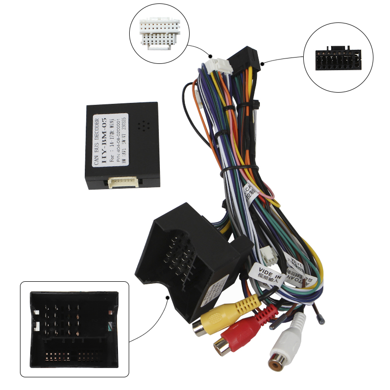 Штатный комплект переходная рамка BMW Mini 2014-2020 + адаптер питания (1234-317) 9"