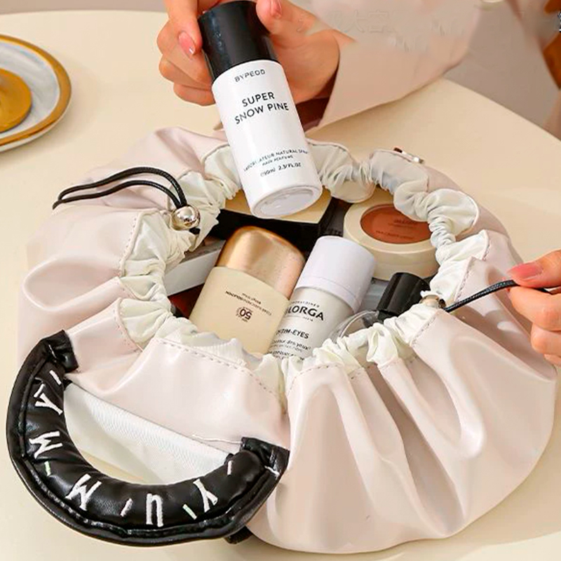 Женская косметичка #4018 несесер органайзер бьюти кейс сумка органайзер для путешествий Beige