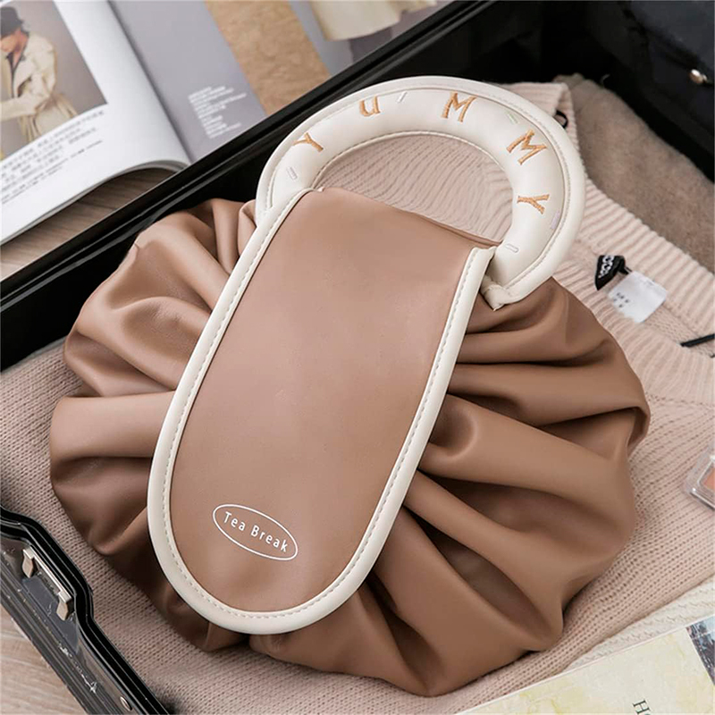 Женская косметичка #4018 несесер органайзер бьюти кейс сумка органайзер для путешествий Brown