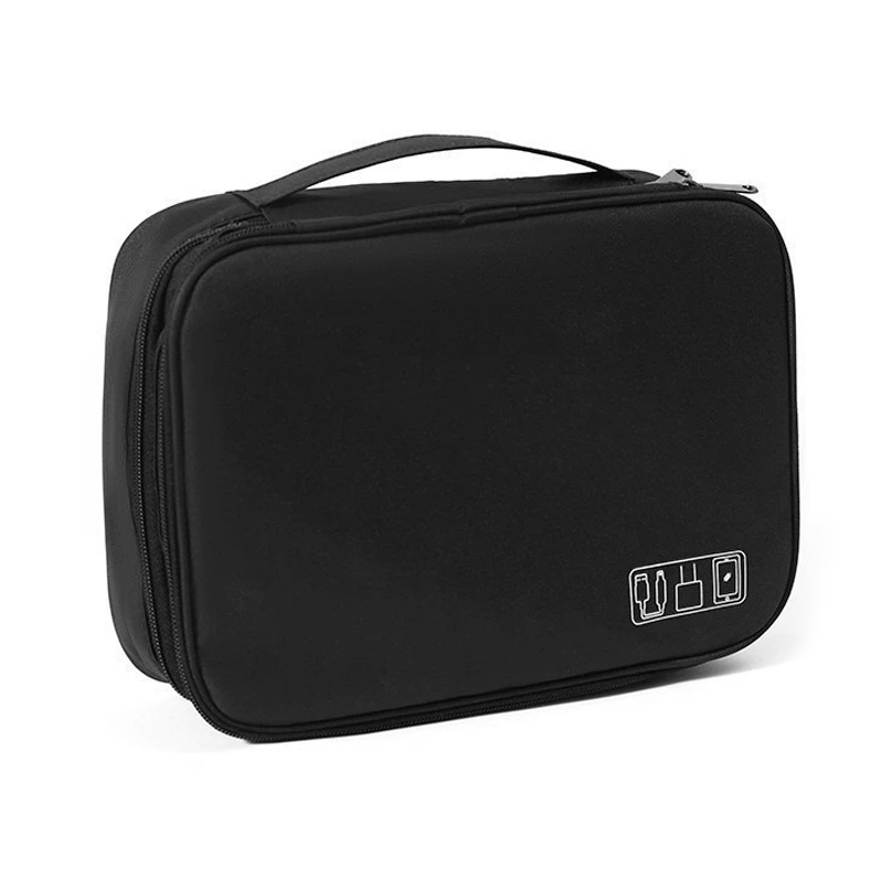Сумка органайзер # 082 для хранения проводов зарядок кабелей аксессуаров флешек  Black