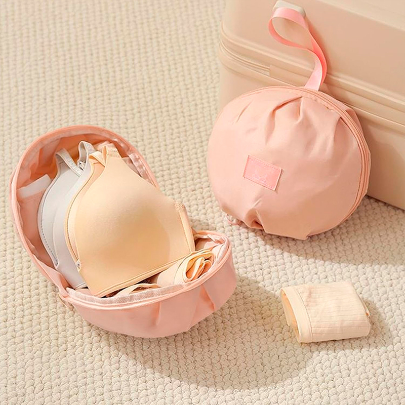 Женский дорожный органайзер #104 для нижнего белья бюстгальтеров носков Light Pink