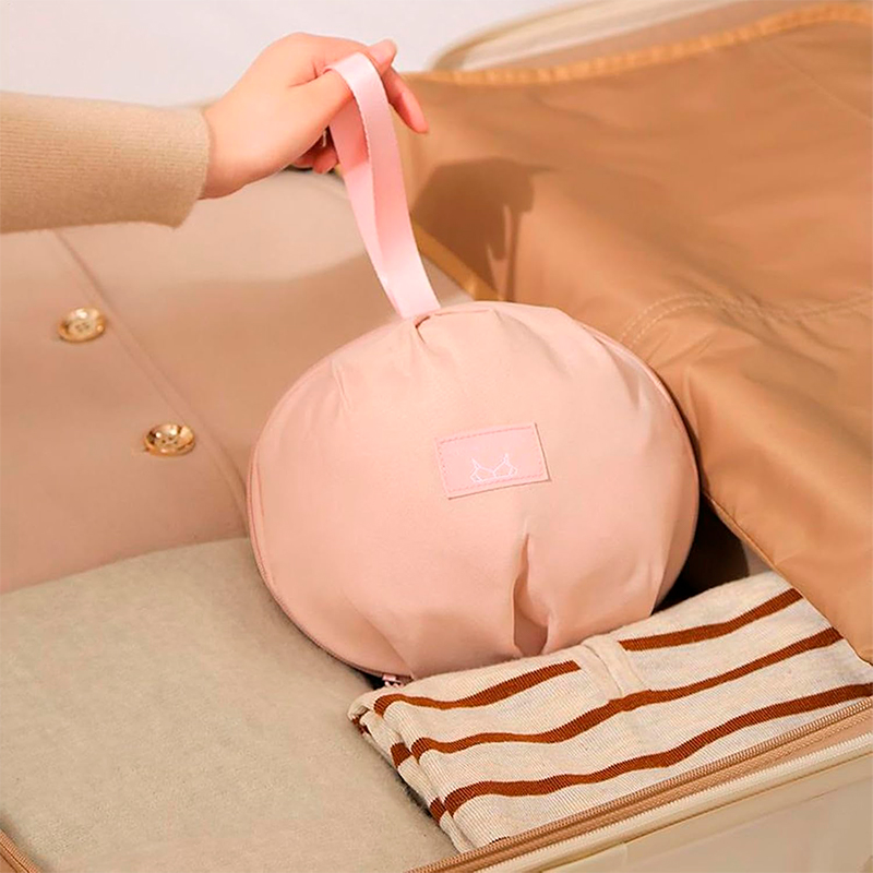 Женский дорожный органайзер #104 для нижнего белья бюстгальтеров носков Light Pink