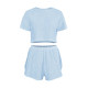 Женский комплект для дома и сна SM24107A футболка и шорты женская пижама Blue S