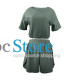 Женский комплект для дома и сна SM24107A футболка и шорты женская пижама Green M