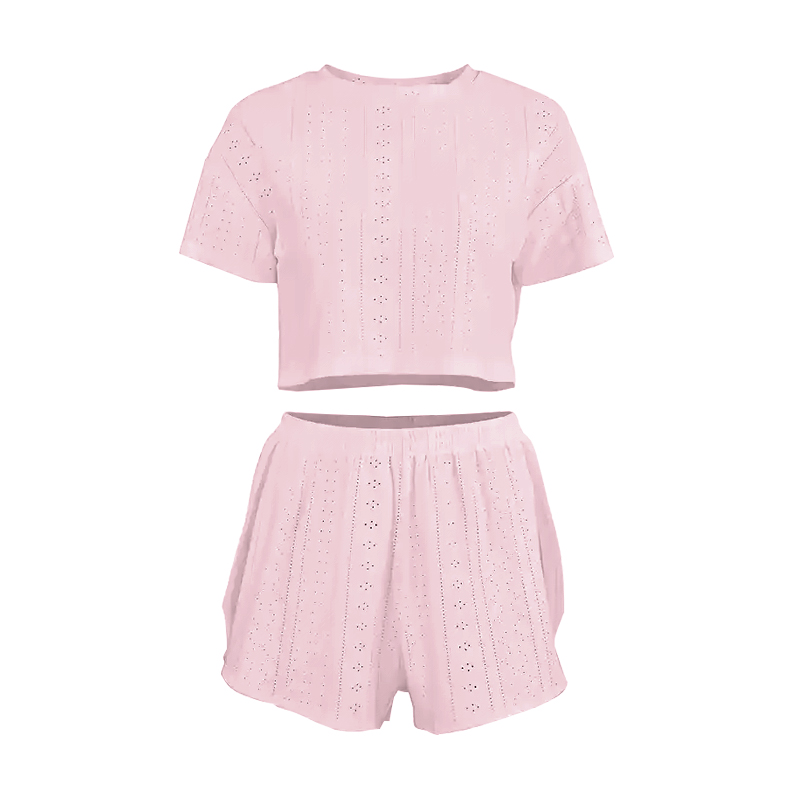 Женский комплект для дома и сна SM24107A футболка и шорты женская пижама Pink L