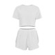 Женский комплект для дома и сна SM24107A футболка и шорты женская пижама White L