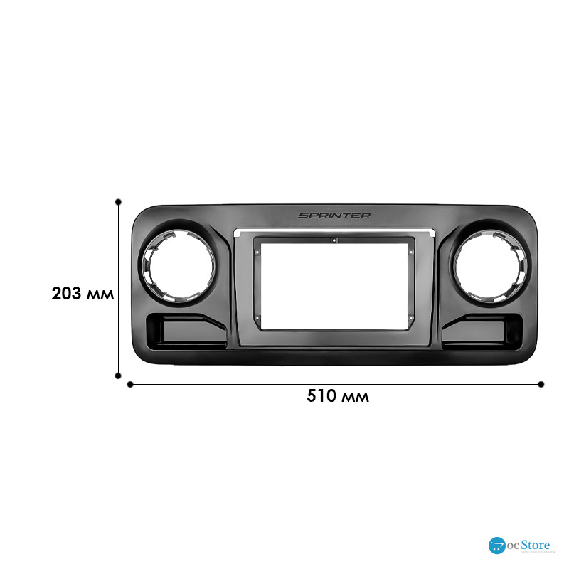 Переходная рамка Mercedes Sprinter 2018-2020 (7654) 10.1"
