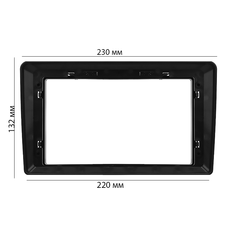 Переходная рамка Mercedes universal C-Class W203 2000-2004/W209 2002-2006/W463 98-06/W639 03-06 (BE 041N) 9" Black