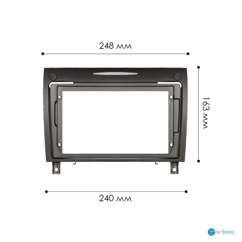 Переходная рамка Mercedes-Benz SLK-Class R171 2004-2011 (6837) 9"