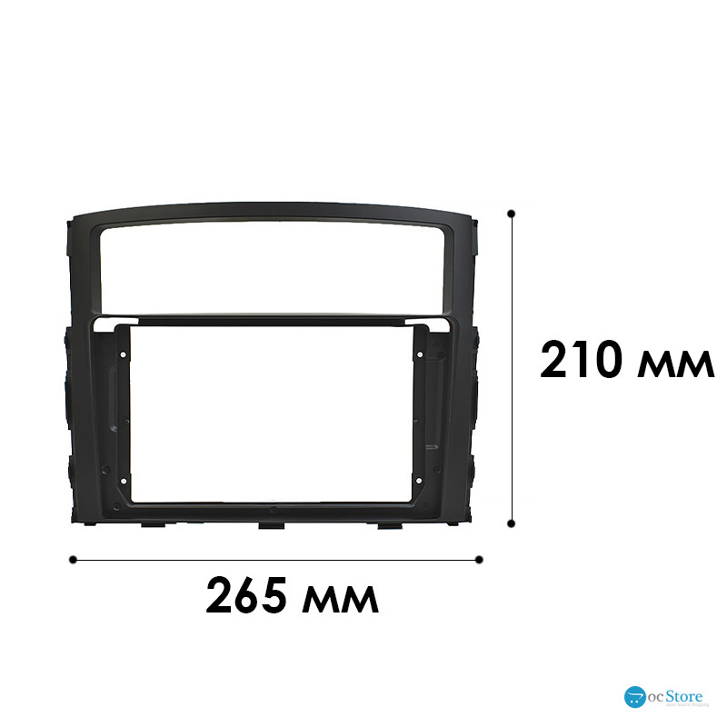 Переходная рамка Mitsubishi Pajero 2007+ (TK 0557)  6627 9" Black