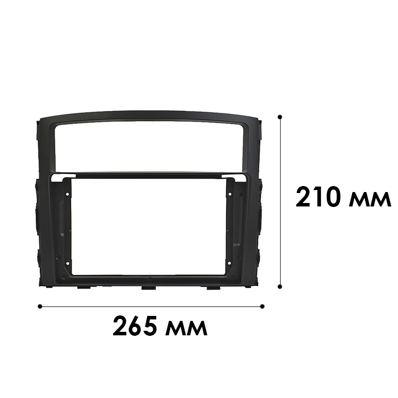 Переходная рамка Mitsubishi Pajero 2007+ (TK 0557)  6627 9" Black