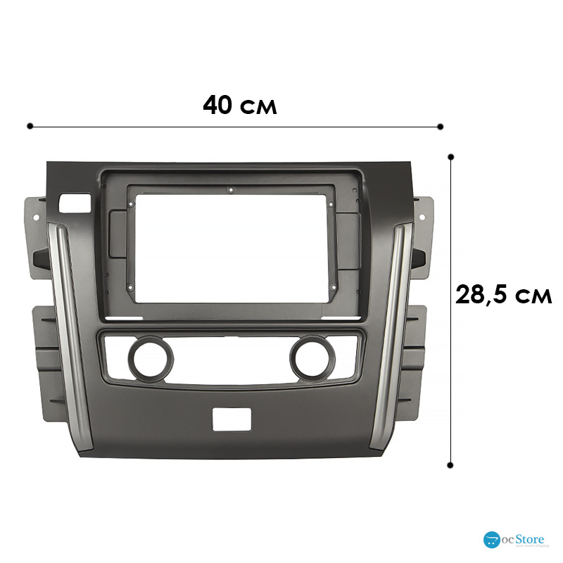 Переходная рамка Nissan Patrol (Y62) 2010-2020 (F2) (7688) 10.1"