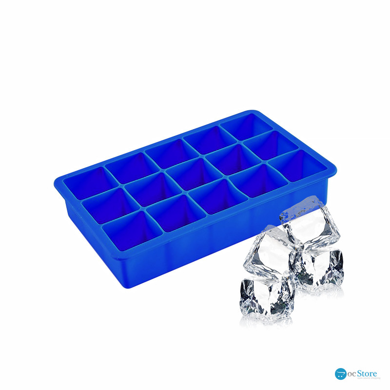 Силиконовая форма для льда CUMENSS AI-807 Cube 15 Blue