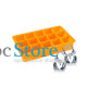 Силиконовая форма для льда CUMENSS AI-807 Cube 15 Orange