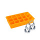 Силиконовая форма для льда CUMENSS AI-807 Cube 15 Orange