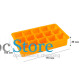 Силиконовая форма для льда CUMENSS AI-807 Cube 15 Orange