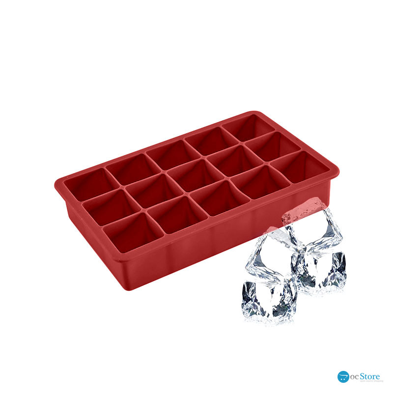 Силиконовая форма для льда CUMENSS AI-807 Cube 15 Red