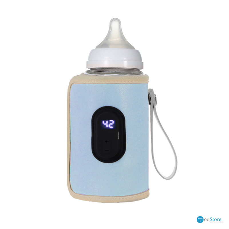 Портативный подогреватель NPT-02 для детской бутылочки USB цифровой дисплей Blue