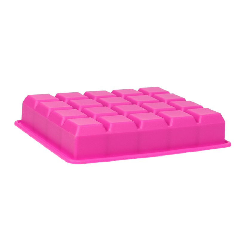 Силиконовая форма для льда CUMENSS AI-820 Cube 20 Pink