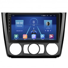 Штатная магнитола Lesko для BMW 1 серии I (E81/E82/E87/E88) Рестайлинг Manual AC 2007-2011 экран 9" 4/32Gb 4G Wi-Fi GPS Top